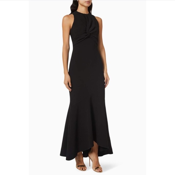 NEW $268 SIGNIFICANT OTHER [ 6 US ]‎ Ezra Asymmetrical Maxi Dress Gown Black - Picture 14 of 14